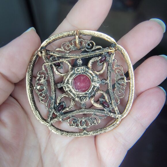 3 RARE Rara Avis Iris Apfel Murder On Orient Express Brooch Gold READ Tone - Picture 7 of 15